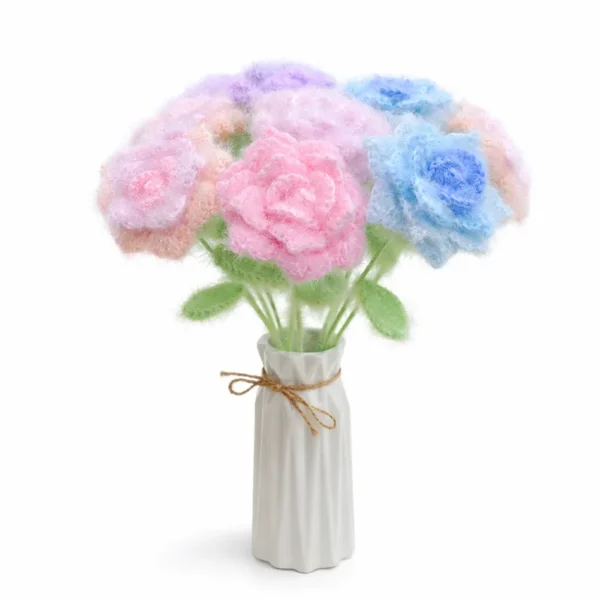 Crochet Roses Flower