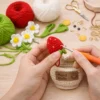 g Hand crochet Strawberry Planter