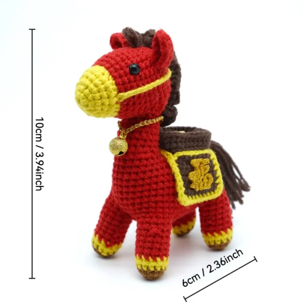 size Crochet Horse