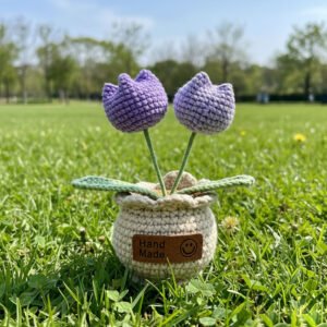 Hand-Crocheted Tulip Table Ornament