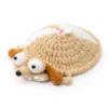 Crocheted Squirrel, Puppy, Turtle, and Chicken Coasters