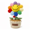 Hand Crocheted Large Multicolored Sunflower Plant
