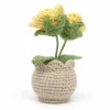 a2 Hand Crocheted Rose Plant