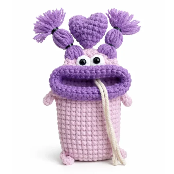 HandMade Crochet Big Mouth Keychain