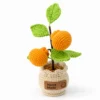 c Crochet Orange Planter