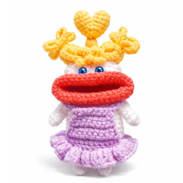 HandMade Crochet Big Mouth Keychain