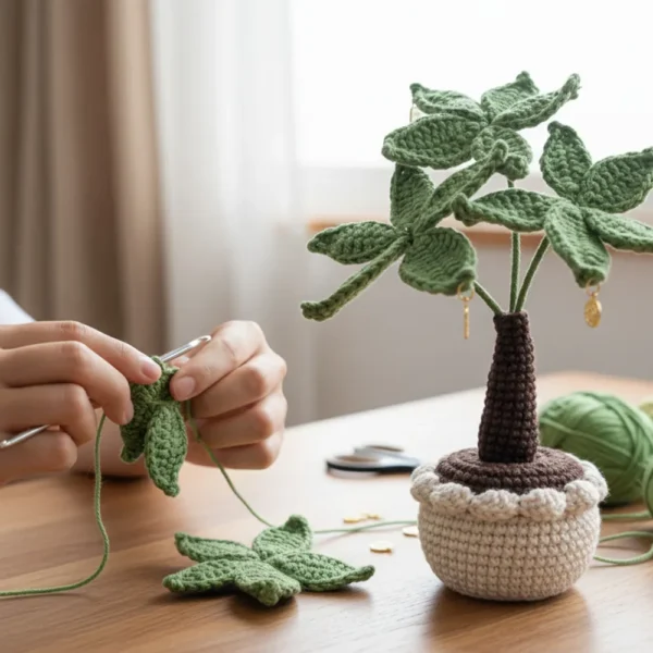 Hand Crochet Money Tree