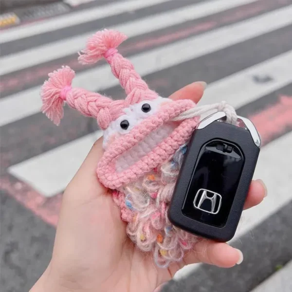 HandMade Crochet Big Mouth Keychain