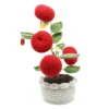 e Crocheted Apple Planter