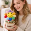 Hand Crocheted Large Multicolored Sunflower Plant