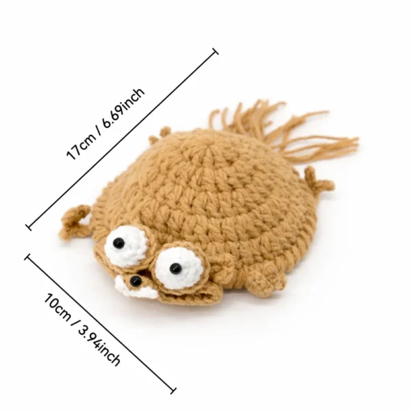 Crocheted Squirrel, Puppy, Turtle, and Chicken Coasters