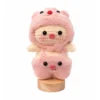 pink crochet pig doll