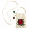 Handmade Crochet Rose Bag