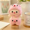pink crochet pig doll