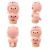 pink crochet pig doll