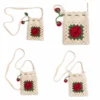 Handmade Crochet Rose Bag