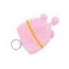 Handmade Crochet Pig Key Pouch