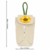 Handmade Crochet Sunflower Tissue Bag