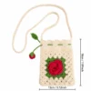 Handmade Crochet Rose Bag