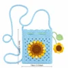 Handmade Crochet Sunflower Bag