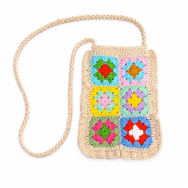 Crochet Granny Square Crossbody Bag
