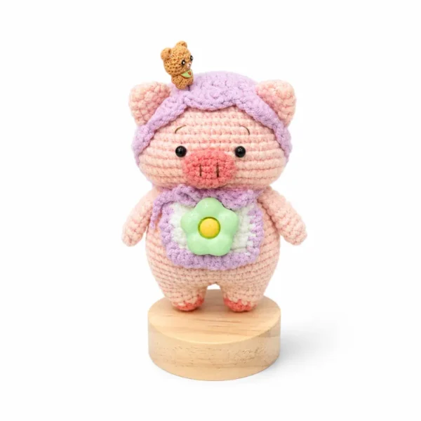 Handmade crochet Cute Little Pig