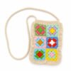 Crochet Granny Square Crossbody Bag