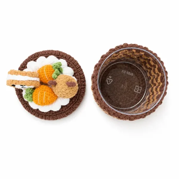 Handmade Crochet Cookies Container Storage Box