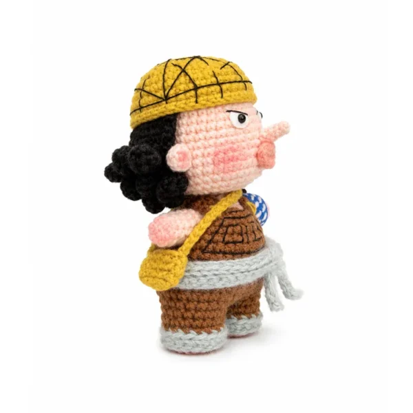 Handmade Crochet Usopp Keychain