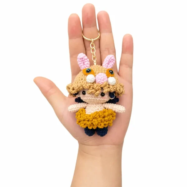 Handmade Crochet Demon Slayer Keychain