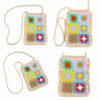 Crochet Granny Square Crossbody Bag