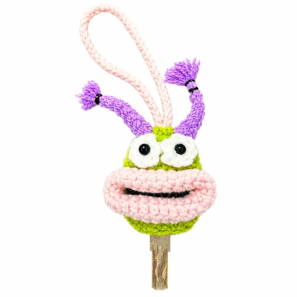d Handmade Crochet “Big Mouth” Key Chain Cover
