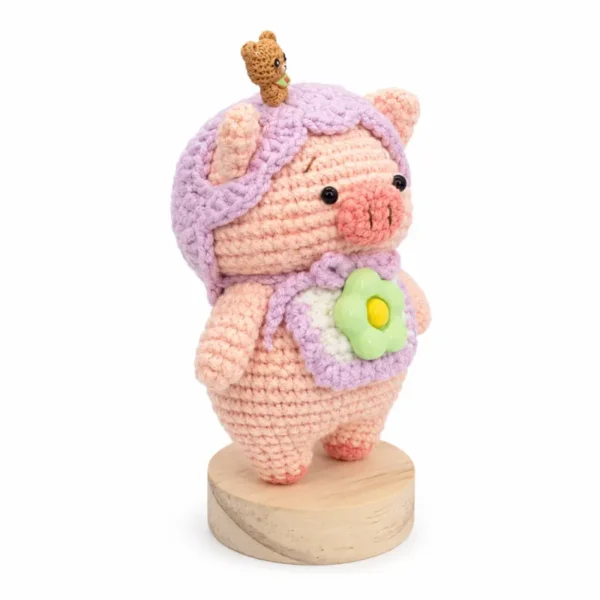 Handmade crochet Cute Little Pig