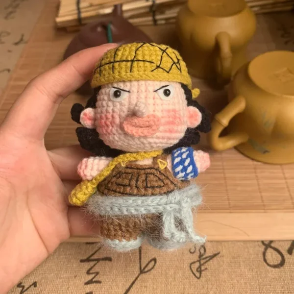 Handmade Crochet Usopp Keychain