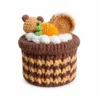 Handmade Crochet Cookies Container Storage Box