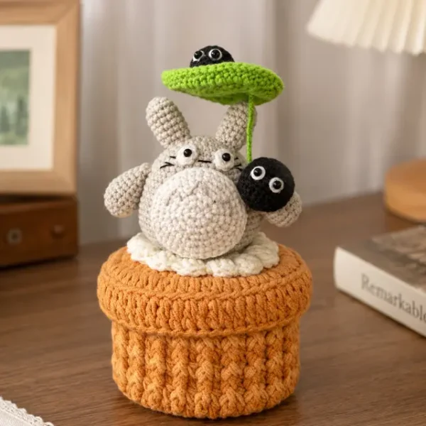 Handmade Crochet Container Storage Box