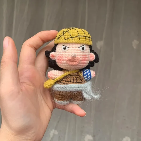 Handmade Crochet Usopp Keychain