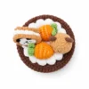 Handmade Crochet Cookies Container Storage Box