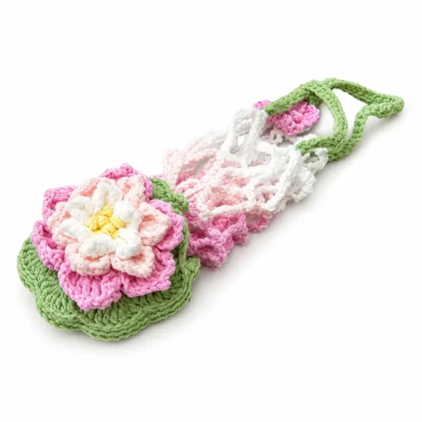 Handmade Crochet Water Lily Mug Sleeve