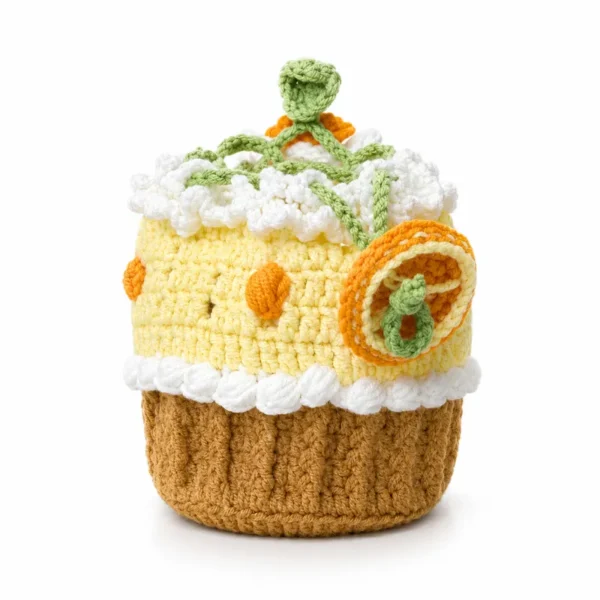 Handmade Crochet Orange Mug Sleeve