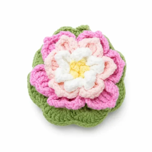 Handmade Crochet Water Lily Mug Sleeve