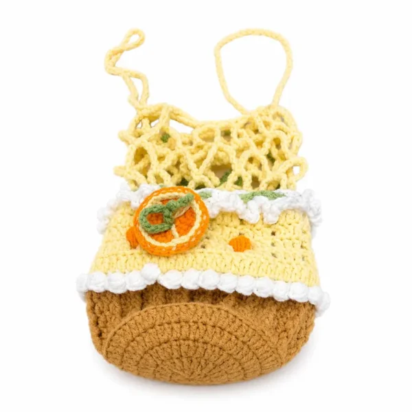 Handmade Crochet Orange Mug Sleeve