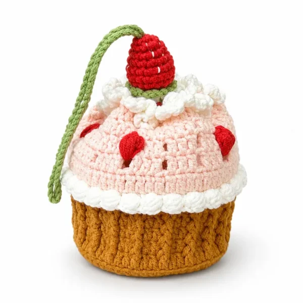 Handmade Crochet Cake Mug Sleeve