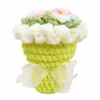 Handmade Crochet Green Color Flower Bouquet