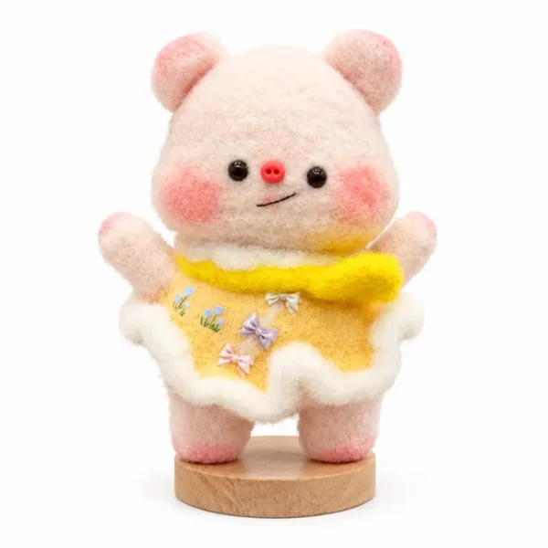 Handmade Crochet Magnetic Pig
