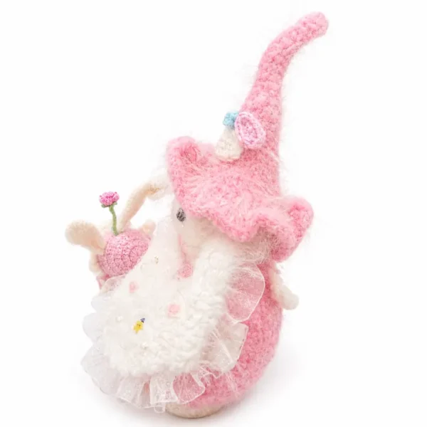 Handmade Crochet Cute Pink bunny