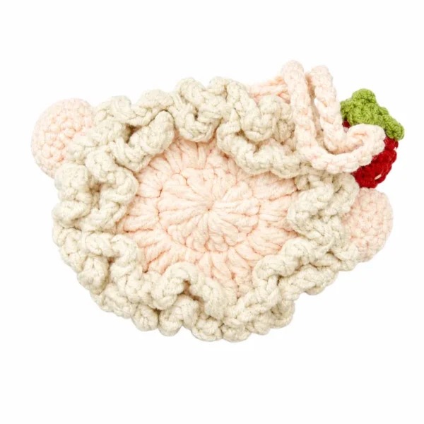 Handmade Crochet Lamb AirPods Case