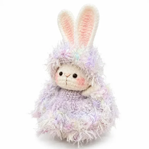 Handmade Crochet Bunny Ornament