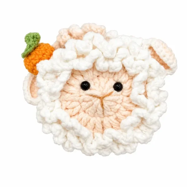 Handmade Crochet Lamb AirPods Case