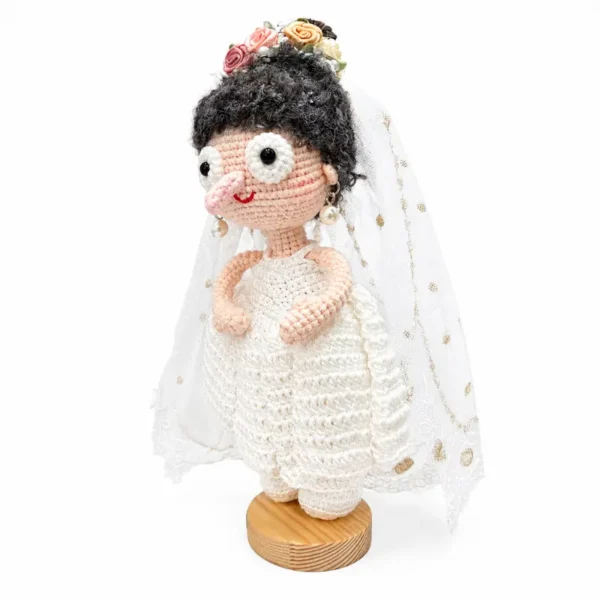 Handmade Crochet two wedding dolls